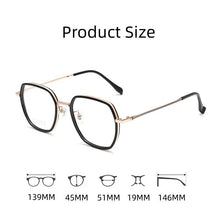 Load image into Gallery viewer, YIMARUILI   Ultra-light Fashion Polygonal Eyewear Men Retro Pure Titanium Decorative Optical Prescription Glasses Frame Women