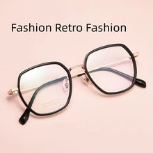 Load image into Gallery viewer, YIMARUILI   Ultra-light Fashion Polygonal Eyewear Men Retro Pure Titanium Decorative Optical Prescription Glasses Frame Women
