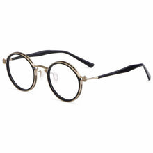Load image into Gallery viewer, YIMARUILI Retro Plate Pure Titanium Round Eyeglasse Frame Ultra-light and Comfortable Optical Prescription Glasses Frame H33088