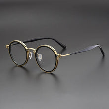 Load image into Gallery viewer, YIMARUILI Retro Plate Pure Titanium Round Eyeglasse Frame Ultra-light and Comfortable Optical Prescription Glasses Frame H33088