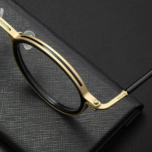 Load image into Gallery viewer, YIMARUILI Retro Plate Pure Titanium Round Eyeglasse Frame Ultra-light and Comfortable Optical Prescription Glasses Frame H33088