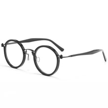 Load image into Gallery viewer, YIMARUILI Retro Plate Pure Titanium Round Eyeglasse Frame Ultra-light and Comfortable Optical Prescription Glasses Frame H33088