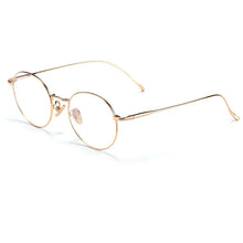 Load image into Gallery viewer, YIMARUILI Super Light Pure Titanium Eyeglasses Frame Men And Women Round Retro Optical Prescription Glasses Frame 3216