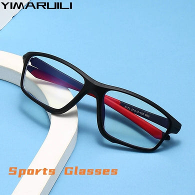 YIMARUILI Ultra Light  Cycling Eyewear Flexible TR90 Safety Optical Prescription Sport Glasses Frame Men And Women TR5773