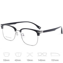 Load image into Gallery viewer, YIMARUILI Ultra-light Business Fashion Retro Eyeglasses   Alloy Myopia Optical Prescription Glasses Frame Men 8535YF