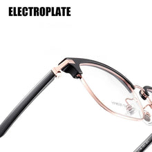 Load image into Gallery viewer, YIMARUILI Ultra-light Business Fashion Retro Eyeglasses   Alloy Myopia Optical Prescription Glasses Frame Men 8535YF