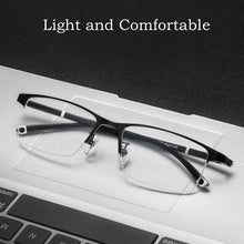 Load image into Gallery viewer, Ultra-light Business Alloy Half Frame / Full Frame Eyewear Retro Square Optical Prescription Glasses Frame Men