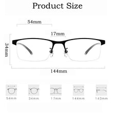Load image into Gallery viewer, Ultra-light Business Alloy Half Frame / Full Frame Eyewear Retro Square Optical Prescription Glasses Frame Men