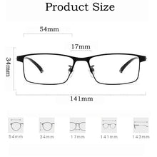 Load image into Gallery viewer, Ultra-light Business Alloy Half Frame / Full Frame Eyewear Retro Square Optical Prescription Glasses Frame Men