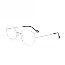Load image into Gallery viewer, YIMARUILI Ultra-light Fashion Flexible Pure Titanium Eylasse Retro Round Optical Prescription Rimless Glasses For Men and Women