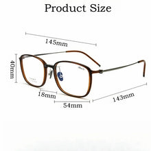 Load image into Gallery viewer, YIMARUILI Ultra-light TR90 Eyewear Men Pure Titanium Decoration Retro Round Optical Prescription Eyeglasses Frame Women