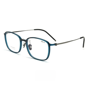 YIMARUILI Ultra-light TR90 Eyewear Men Pure Titanium Decoration Retro Round Optical Prescription Eyeglasses Frame Women