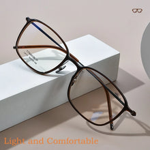 Load image into Gallery viewer, YIMARUILI Ultra-light TR90 Eyewear Men Pure Titanium Decoration Retro Round Optical Prescription Eyeglasses Frame Women