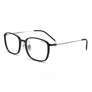 YIMARUILI Ultra-light TR90 Eyewear Men Pure Titanium Decoration Retro Round Optical Prescription Eyeglasses Frame Women