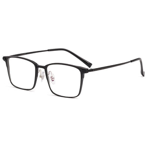 YIMARUILI Ultralight Business Aluminum-Magnesium Pure Titanium Glasses Frame Optical Prescription Eyeglasses Frame Men 5051