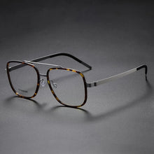 Load image into Gallery viewer, YIMARULI Super Comfortable Men&#39;s and Women&#39;s Retro Pure Titanium Plate Big Face Glasses Frame Optical Prescription Glasses Y9744