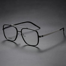 Load image into Gallery viewer, YIMARULI Super Comfortable Men&#39;s and Women&#39;s Retro Pure Titanium Plate Big Face Glasses Frame Optical Prescription Glasses Y9744