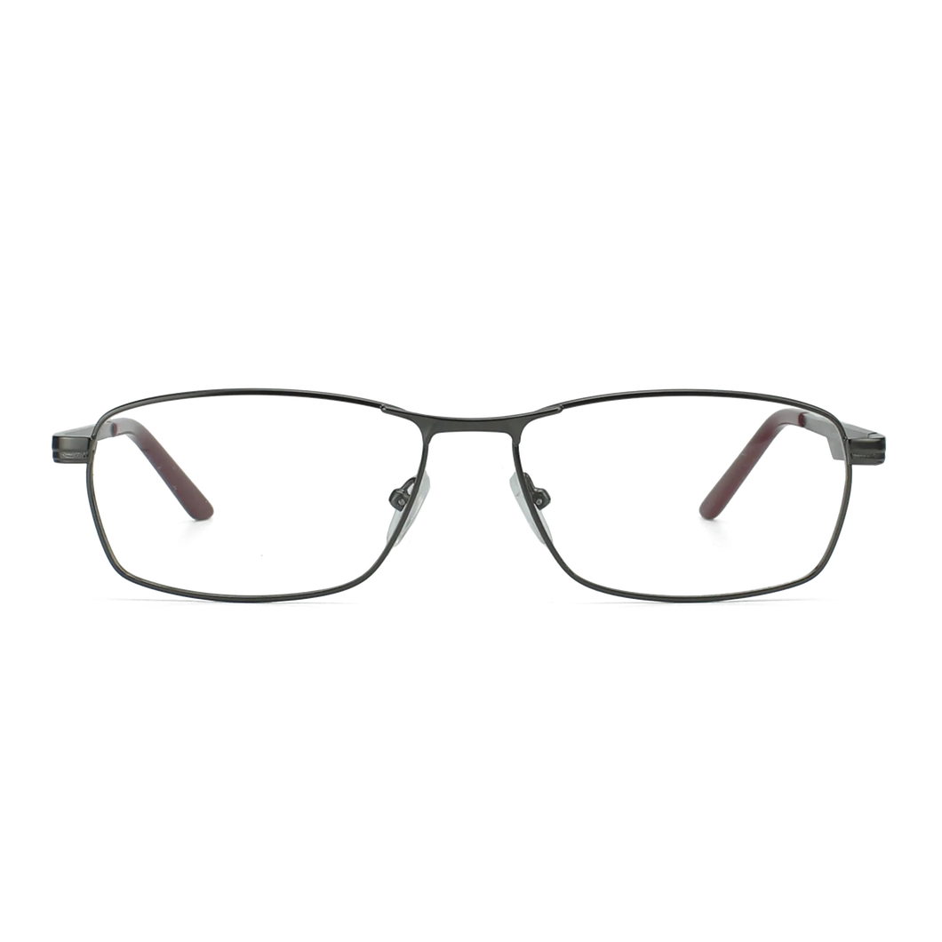 ZENOTTIC   Optical Frame Metal Glasses Frames Non-Prescription Unisex Large Rectangle Eyeglasses