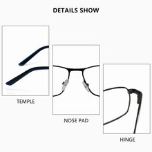 Load image into Gallery viewer, ZENOTTIC   Optical Frame Metal Glasses Frames Non-Prescription Unisex Large Rectangle Eyeglasses