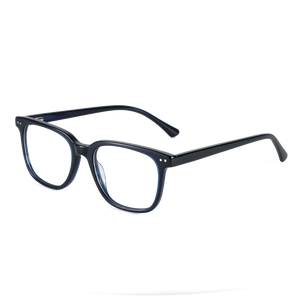 ZENOTTIC   Square Optical Glasses Frame Unisex Classical Eyewear Non-Prescription Clear Lens Acetate Eyeglasses R0041
