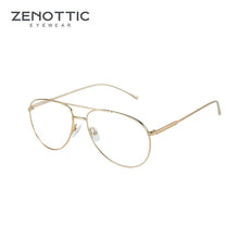 Load image into Gallery viewer, ZENOTTIC Aviator Pure Titanium Pilot Prescription Eyewear Frames