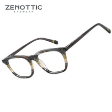 Load image into Gallery viewer, ZENOTTIC Design  Optical Glasses Frame for Unsiex Acetate Classic Square Printing Eyewear Non-Prescription Eyeglasses A01077