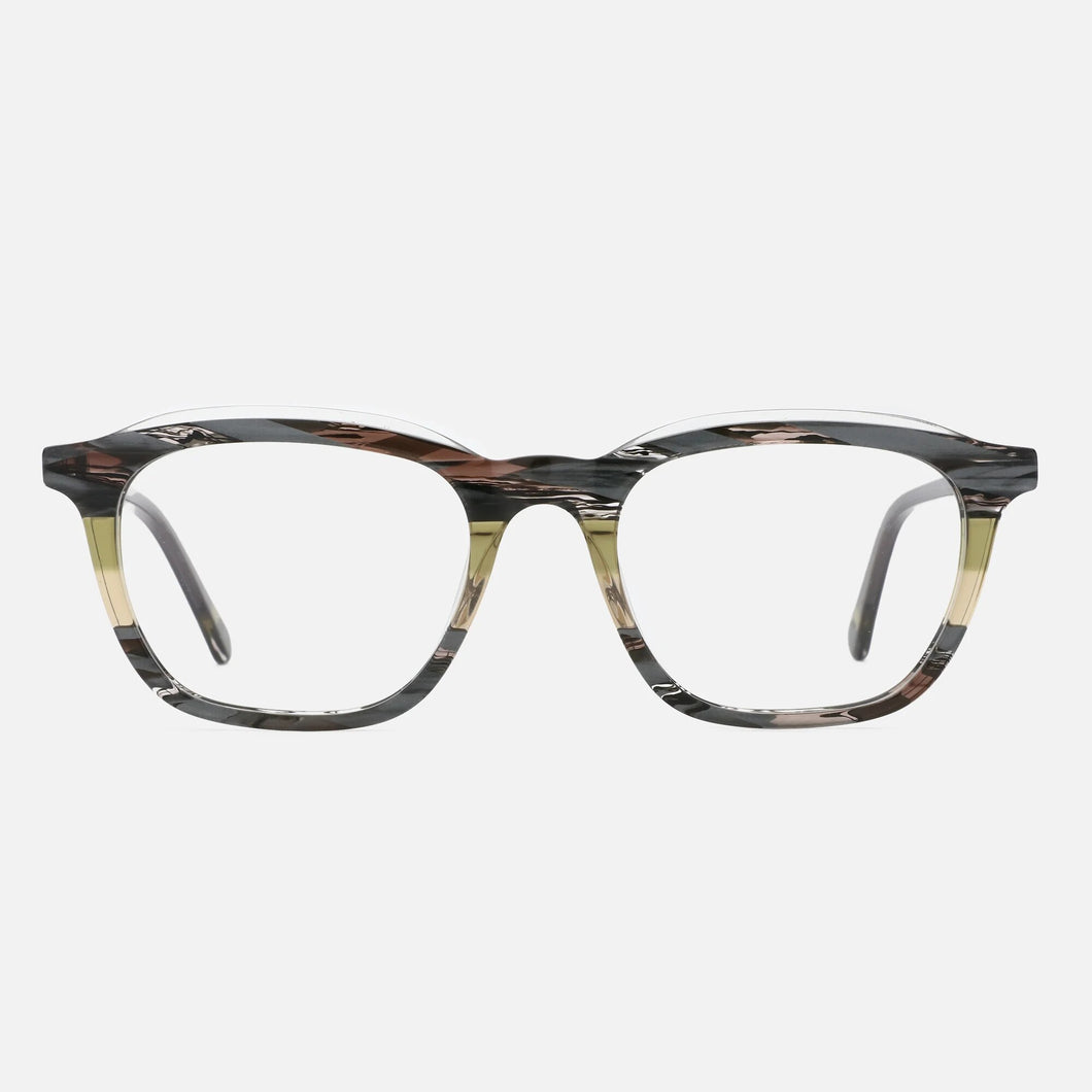 ZENOTTIC Design  Optical Glasses Frame for Unsiex Acetate Classic Square Printing Eyewear Non-Prescription Eyeglasses A01077