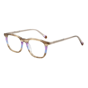 ZENOTTIC Design  Optical Glasses Frame for Unsiex Acetate Classic Square Printing Eyewear Non-Prescription Eyeglasses A01077