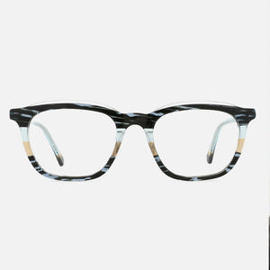 ZENOTTIC Design  Optical Glasses Frame for Unsiex Acetate Classic Square Printing Eyewear Non-Prescription Eyeglasses A01077