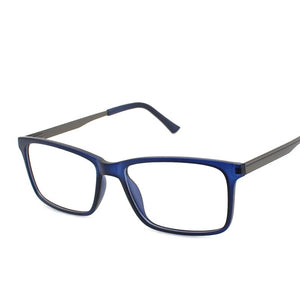ZENOTTIC  Male Plastic Square Metal Streamlined Optical Glasses Frame for Prescription Myopia Spectacle