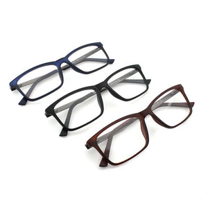 ZENOTTIC  Male Plastic Square Metal Streamlined Optical Glasses Frame for Prescription Myopia Spectacle