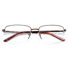 Load image into Gallery viewer, ZENOTTIC  Ultralight metal Square Half Rimless Eyeglasses for Myopia Spectacles Optical Prescription Eyewear Frame