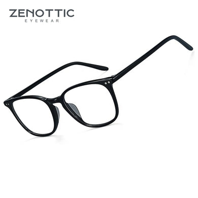 ZENOTTIC High Quality Acetate Optical Glasses Frames for Men Women Vintage Square Non-Prescription Eyeglasses Oculos De Grau