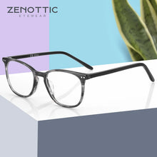 Load image into Gallery viewer, ZENOTTIC High Quality Acetate Optical Glasses Frames for Men Women Vintage Square Non-Prescription Eyeglasses Oculos De Grau
