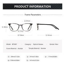 Load image into Gallery viewer, ZENOTTIC High Quality Acetate Optical Glasses Frames for Men Women Vintage Square Non-Prescription Eyeglasses Oculos De Grau