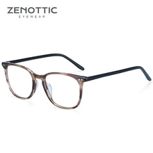 Load image into Gallery viewer, ZENOTTIC High Quality Acetate Optical Glasses Frames for Men Women Vintage Square Non-Prescription Eyeglasses Oculos De Grau