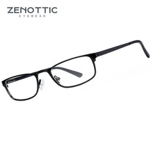 Load image into Gallery viewer, ZENOTTIC Small Rectangle Optical Glasses Frames Unisex Business Style Eyewear Non-Prescription Ultralight Metal Eyeglasses