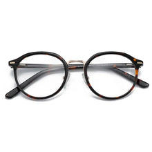 Load image into Gallery viewer, ZENOTTIC Vintage Acetate Round Glasses Frame Retro Full Rim Pattern Eyeglasses Frames Brand Designer Myopia Optical Spectacle
