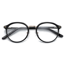 Load image into Gallery viewer, ZENOTTIC Vintage Acetate Round Glasses Frame Retro Full Rim Pattern Eyeglasses Frames Brand Designer Myopia Optical Spectacle