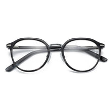 Load image into Gallery viewer, ZENOTTIC Vintage Acetate Round Glasses Frame Retro Full Rim Pattern Eyeglasses Frames Brand Designer Myopia Optical Spectacle