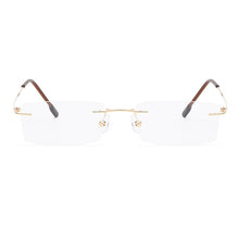Carica l&#39;immagine nel visualizzatore di Gallery, 522 Memory Titanium Rimless Women Or Men Eyeglasses Brand Designer Myopia Optical Prescription Eyewear Frame