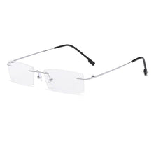 Carica l&#39;immagine nel visualizzatore di Gallery, 522 Memory Titanium Rimless Women Or Men Eyeglasses Brand Designer Myopia Optical Prescription Eyewear Frame