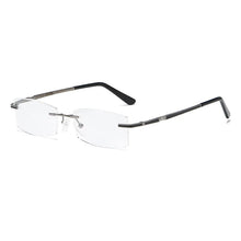 Load image into Gallery viewer, ZIROSAT 9133 Pure Titanium Rimless Men Eyeglasses Frame Fashion Brand Designer Myopia Clear Optical Prescription Eyewear Frame
