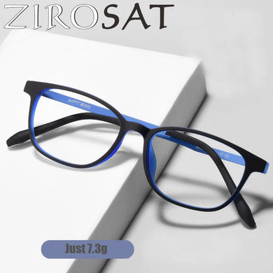ZIROSAT 9835 Ultralight Titanium TR90 Myopia Glasses Retro Square Optical Prescription Eyeglasses Frame Men And Women