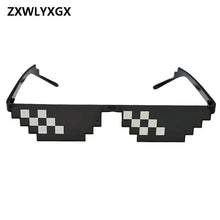 Load image into Gallery viewer, ZXWLYXGX Glasses 8 Bit MLG Pixelated Sunglasses Men Women Brand Thug Life Party Eyeglasses Mosaic Vintage Eyewear