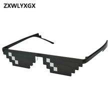 Load image into Gallery viewer, ZXWLYXGX Glasses 8 Bit MLG Pixelated Sunglasses Men Women Brand Thug Life Party Eyeglasses Mosaic Vintage Eyewear