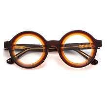 Load image into Gallery viewer, Zerosun Round Glasses Men Women Eyeglasses Frame Male Thick Acetate Vintage Spectacles for Prescription Reading Optical Lens