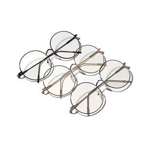 Zilead Oversize Round Glasses Frame For Women&Men Retro Metal Clear Len Glasses Optical Spectacle Glasses Eyeglasses Unisex