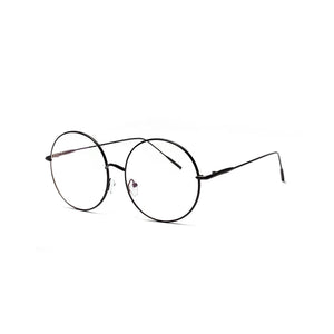 Zilead Oversize Round Glasses Frame For Women&Men Retro Metal Clear Len Glasses Optical Spectacle Glasses Eyeglasses Unisex