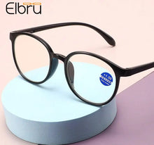 Load image into Gallery viewer, Zilead Round Anti Blue Light Reading Glasses Women Men Ultralight  Computer Presbyopic Optical Eyeglasses Goggle Diopters +1to+4